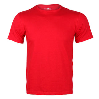 RED CREW NECK T SHIRT