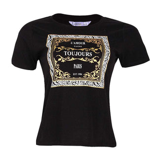 Redtag Black Casual T-Shirt for Women