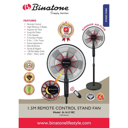 Binatone Fan A 1612 with remote