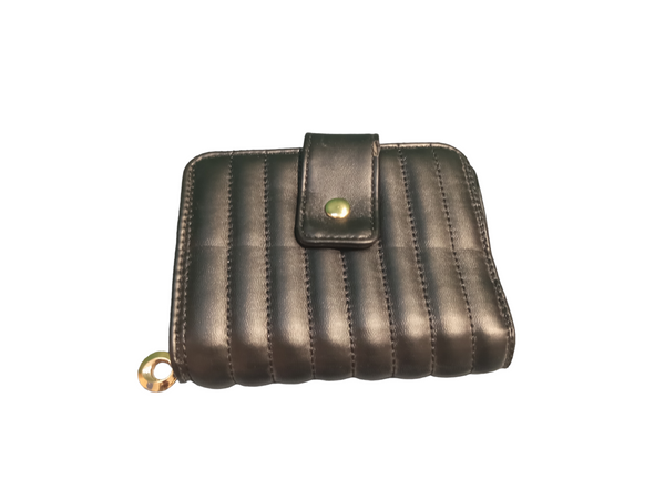 BLACK QUILTED PURSE