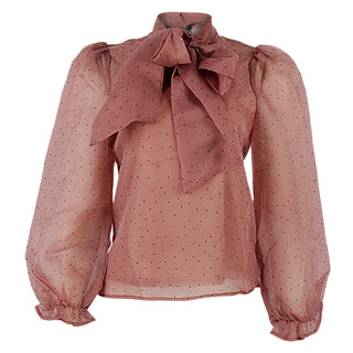 Redtag Pale Pink Organza Blouse for Women