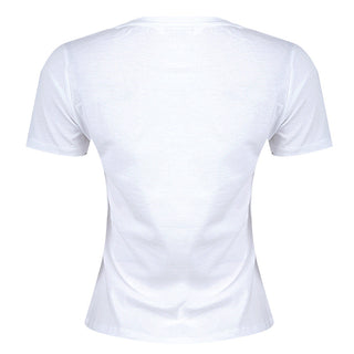 Redtag White Photographic Print T-Shirt for Women