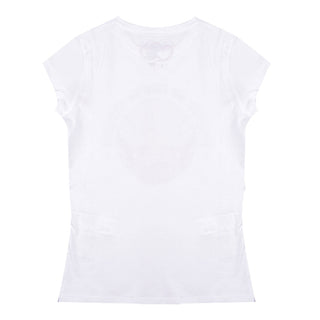 Redtag White Print T-Shirts for Girls