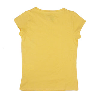Redtag Mustard Floral Print T-Shirts for Girls