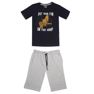 Redtag Navy Pyjama Set for Boys