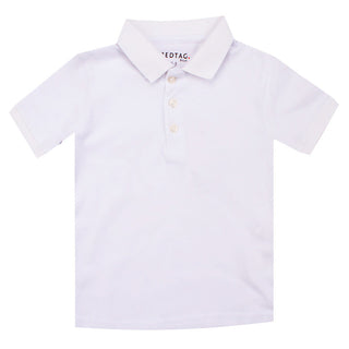 Redtag White Polo Shirt for Boys