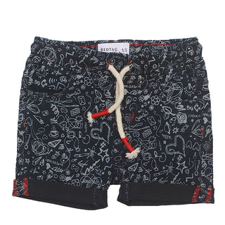 Redtag Dark Wash Shorts for Boys