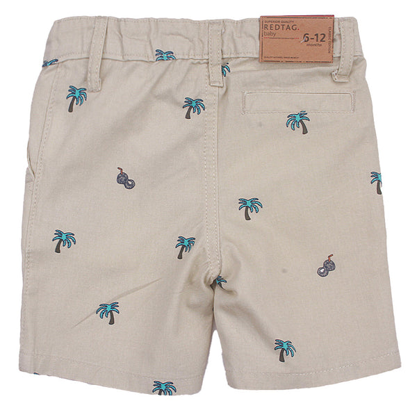 Redtag Beige Shorts for Boys