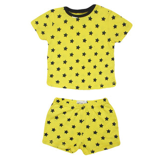 Redtag Boy's Yellow Pyjama Sets