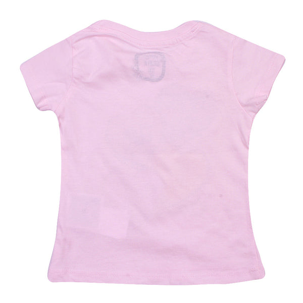 Redtag Pale Pink Casual T-Shirt for Girls