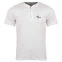 Redtag White Ribbed T-Shirt for Men