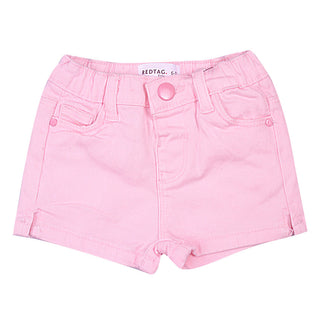 Redtag Pale Pink Shorts for Girls