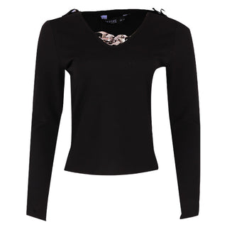 Redtag Black Formal Jersey Top for Women