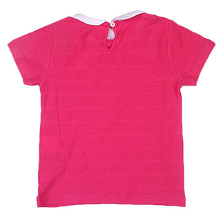 Redtag Girl's Fuchsia Casual T-Shirts