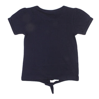 Redtag Girl's Navy Casual T-Shirts