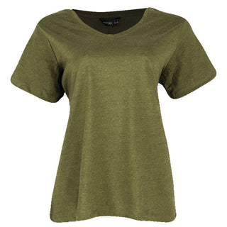 Redtag Women's Pale Green Casual T-Shirts