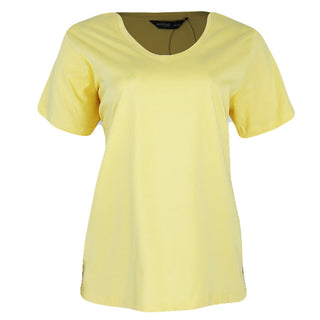 Redtag Women's Pale Yellow Casual T-Shirts