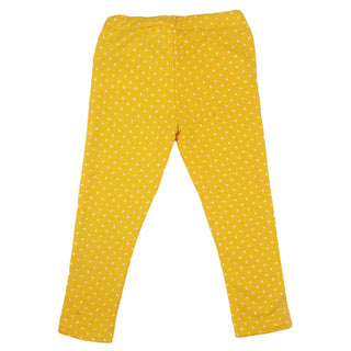 Redtag Mustard Printed Active Pants for Girls