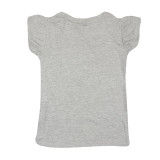 Redtag Mid-Grey Graphic T-Shirt for Girls