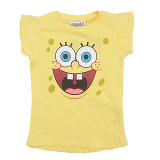 Redtag Yellow Casual T-Shirt for Girls