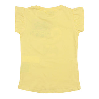 Redtag Yellow Casual T-Shirt for Girls