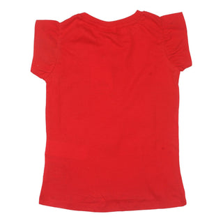 Redtag Red Casual T-Shirt for Girls
