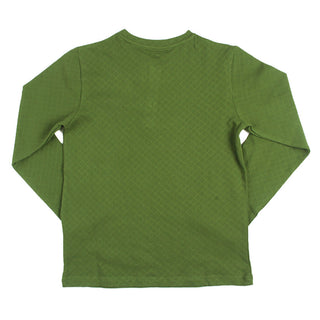Redtag Boy's Dark Green T-Shirts