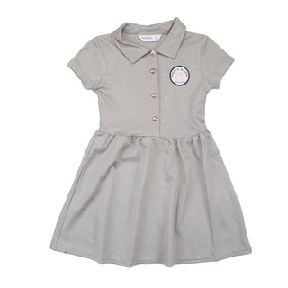 Redtag Girl's Pale Grey Casual Dresses
