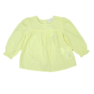 Redtag Girl's Yellow Casual Blouses