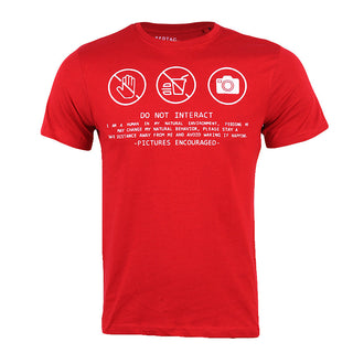 Redtag Red Graphic T-Shirt for Men