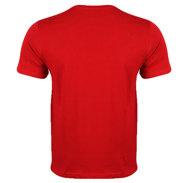 Redtag Casual Burgundy T-Shirt for Men