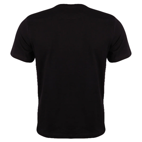Redtag Graphic Printed Black T-Shirt for Men