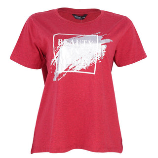 Redtag Red Casual T-Shirt for Women