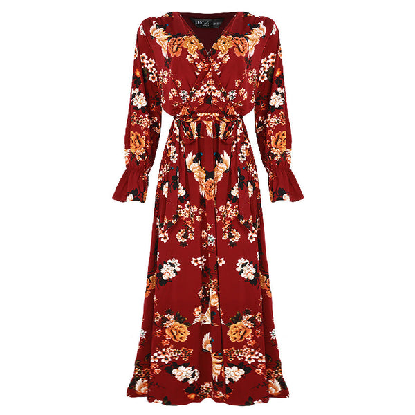 Redtag Printed Midi Dress for Women