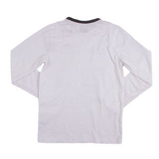 Redtag White Full Sleeve T-Shirt for Boys