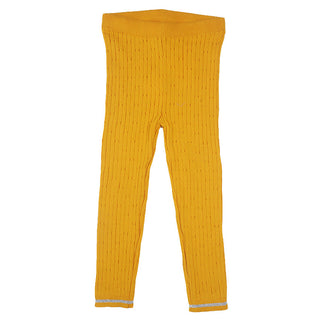 Redtag Mustard Knitted Leggings for Girls