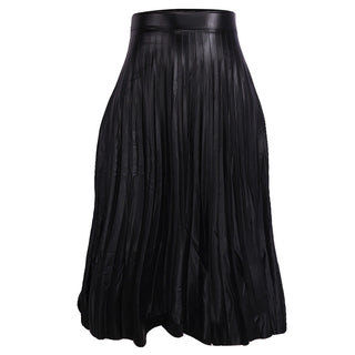 Redtag Black Pleated Skirt for Women