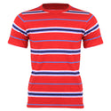 Redtag Red Striped T-Shirt for Men