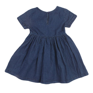Redtag Blue Casual Dress for Girls