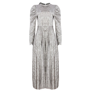 Redtag Grey Casual Midi Dress for Women