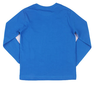 Redtag Blue Casual Graphic T-Shirt for Boys