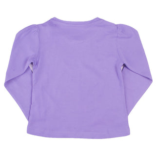 Redtag Girl's Purple Casual T-Shirts
