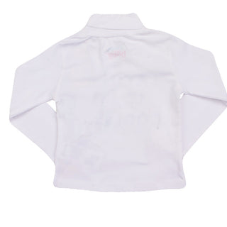 Redtag Girl's White Casual T-Shirts